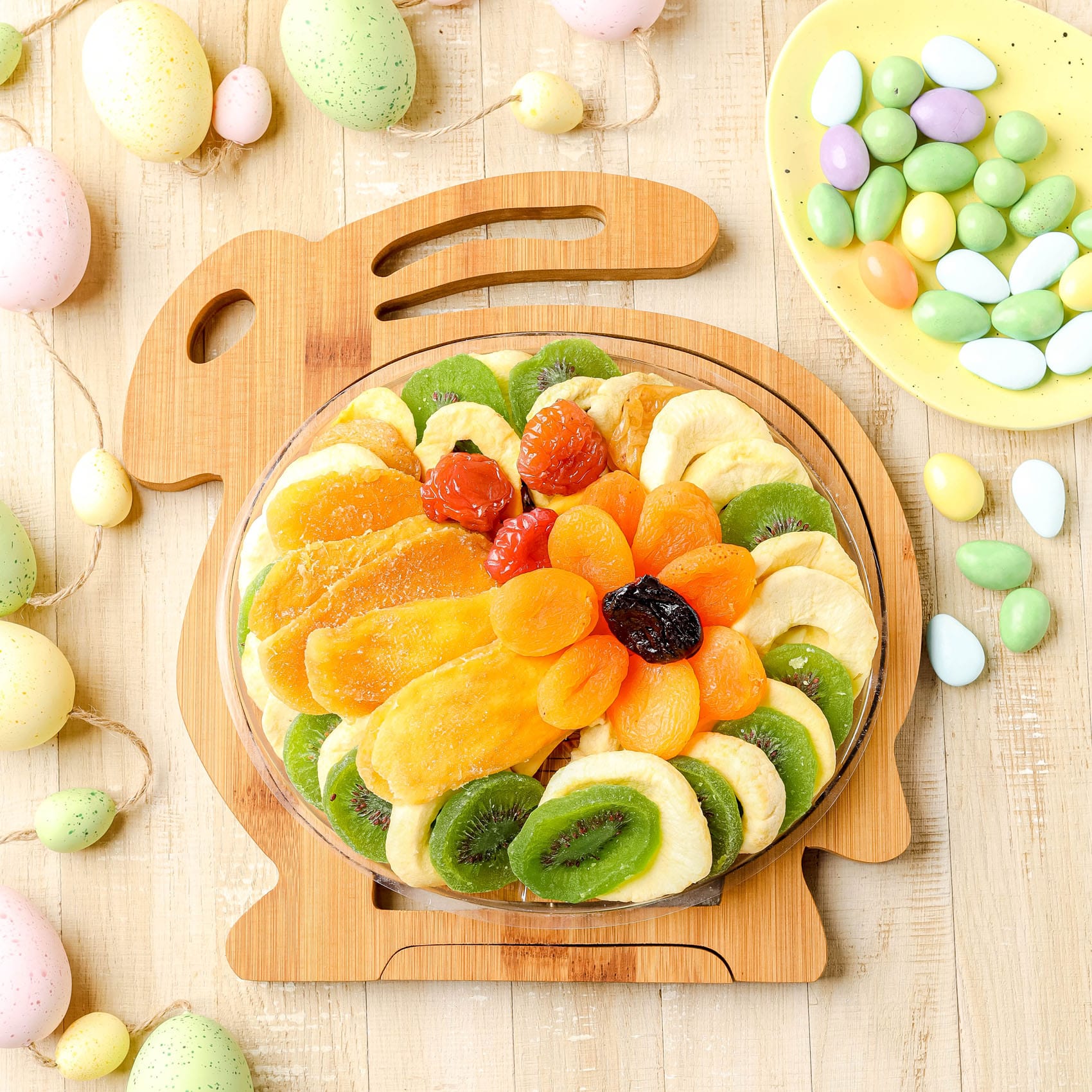 Easter Bunny Fruit Tray - The Tasty Travelers